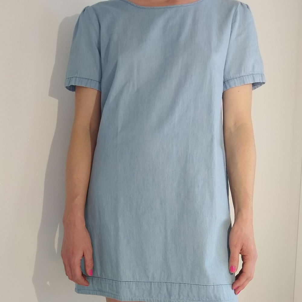 Chambray babydoll dress or tunic